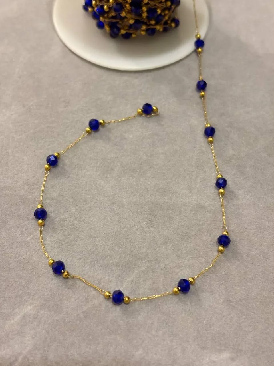 Tiny Blue-Crystal Bracelet — Handmade Bracelets & Anklets