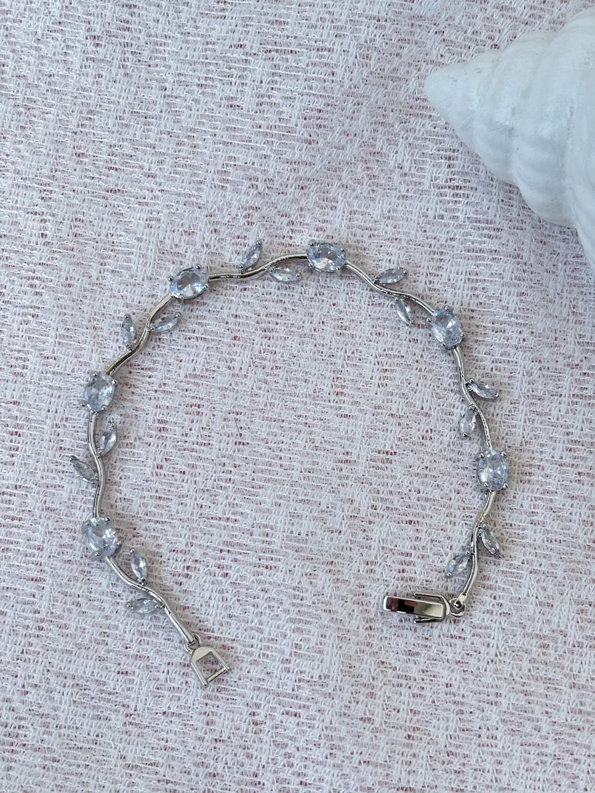 Silver White-Tulip Bracelet — Tulip Bracelets