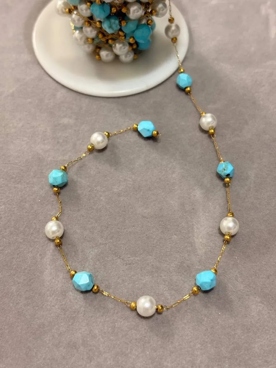 Turquoise Stone Necklace — Handmade Necklaces