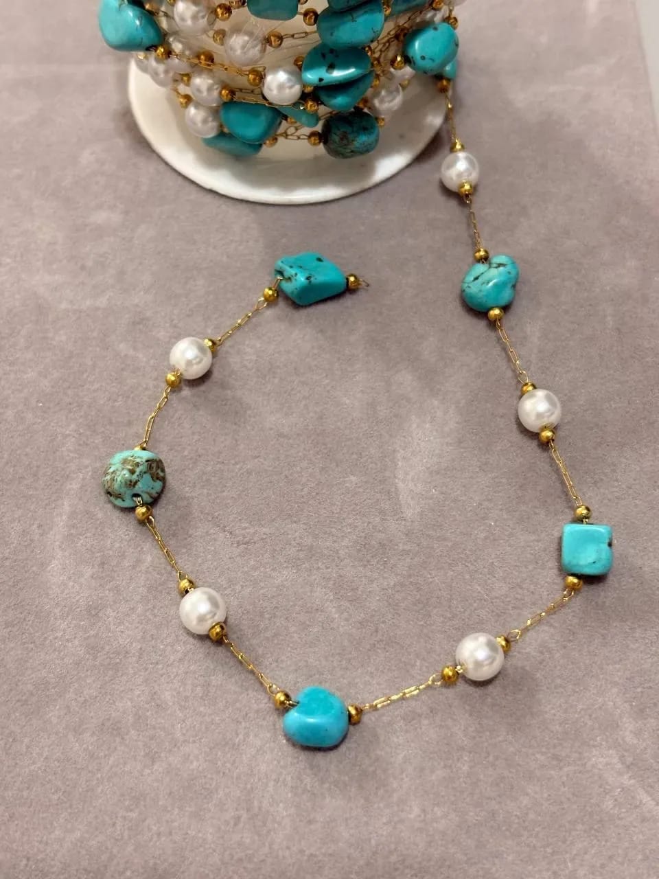 Turquoise Stone Bracelet — Handmade Bracelets & Anklets