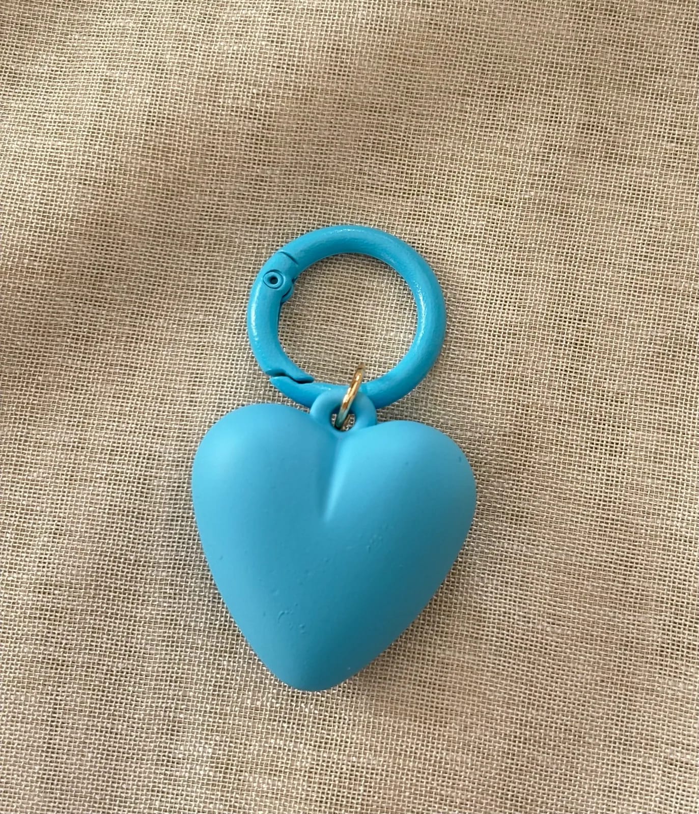 Blue Velvet-Heart Charm — Key, Bag & Phone Chains