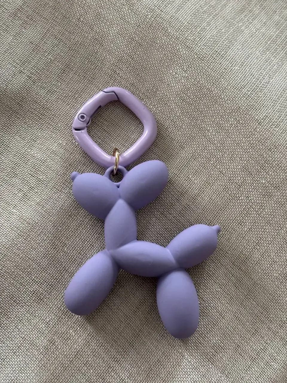 Purple Velvet-Dog Charm — Key, Bag & Phone Chains