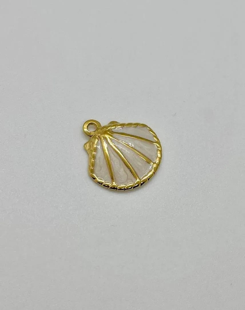 White Shell Charm — Handmade Charms