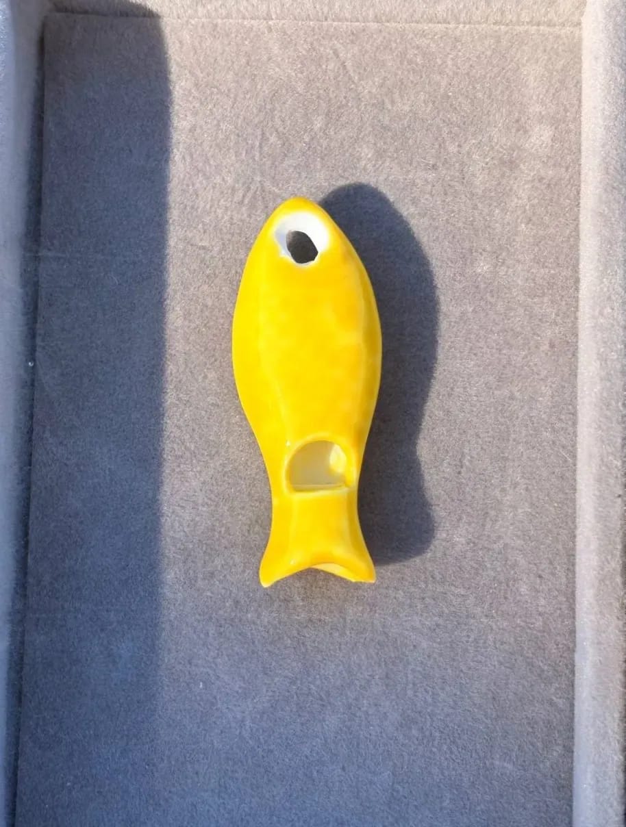Yellow Fish Charm — Handmade Charms
