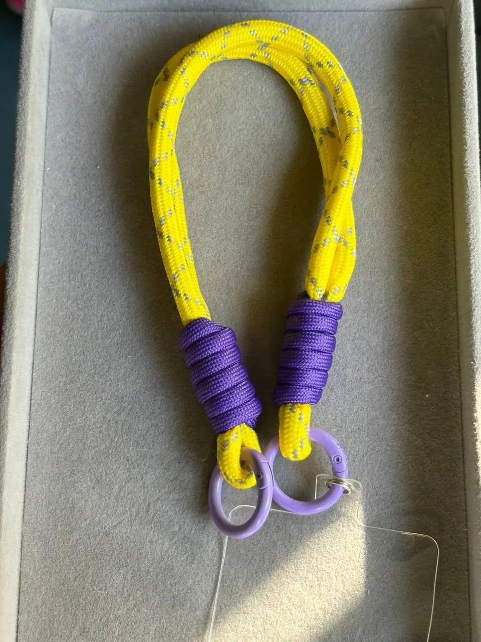 Yellow Braided Phone Holder — Phone Holders