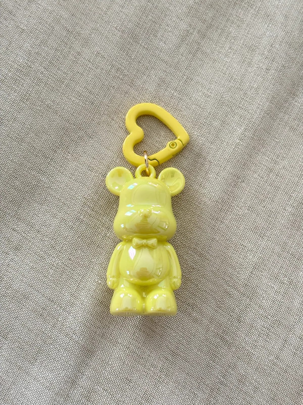 Yellow Teddy Charm — Key, Bag & Phone Chains