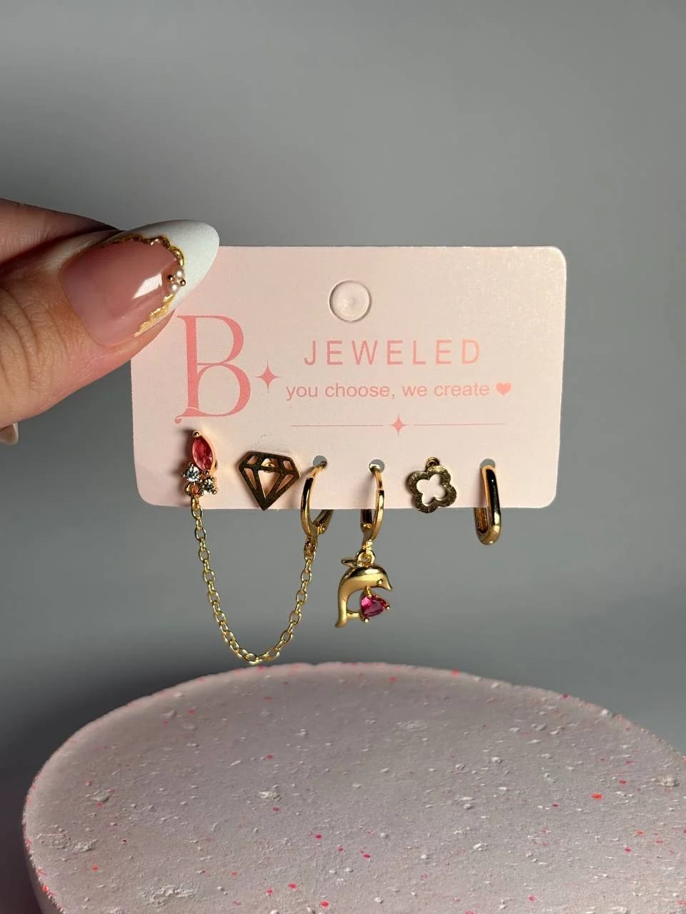 Pink diamond set